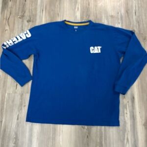 Caterpillar Blue Long Sleeve Tee